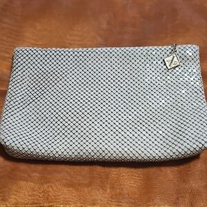 Whiting & Davis Elegant Bone Mesh Clutch